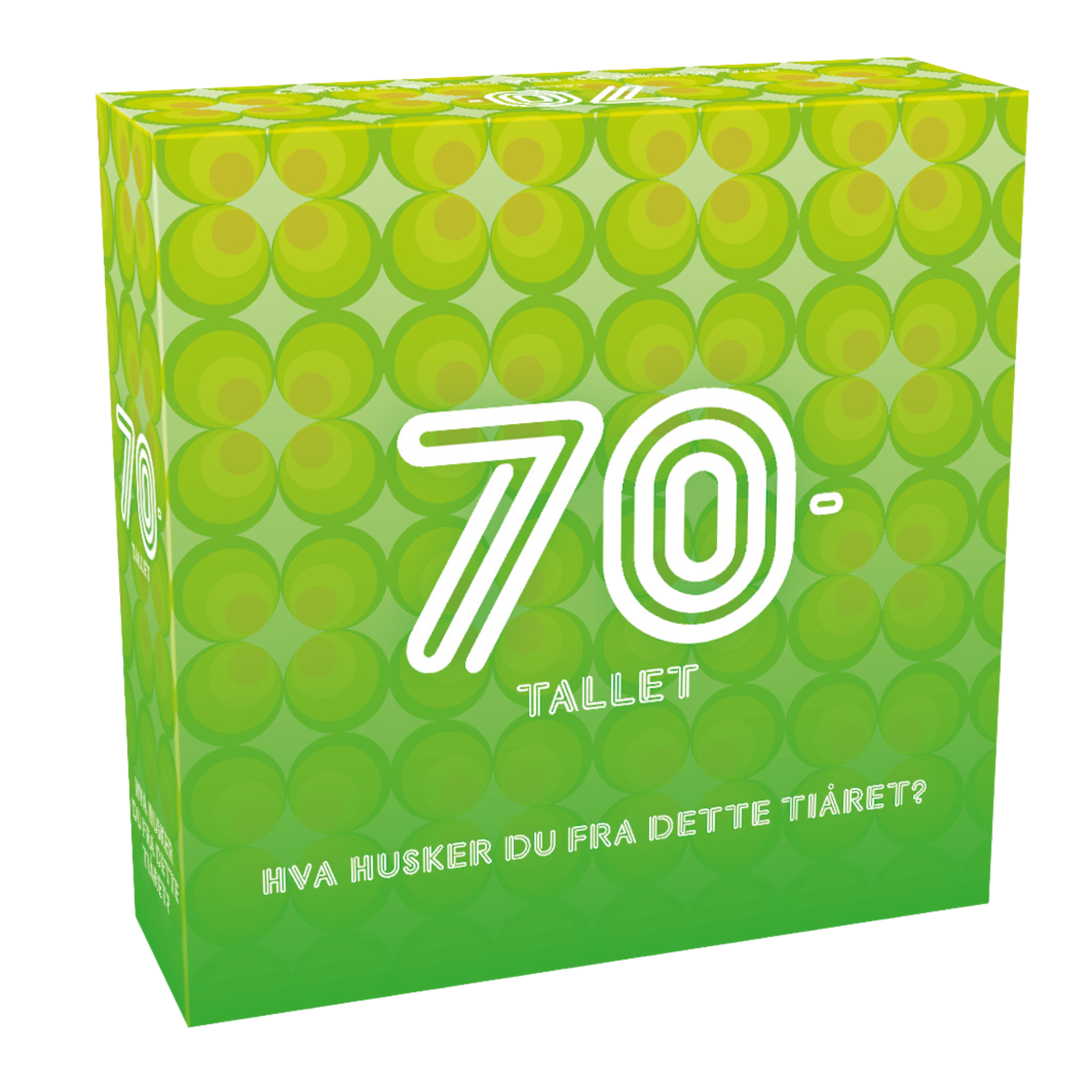 Game of 70's triviaspill eske med fargerikt 70-talls design